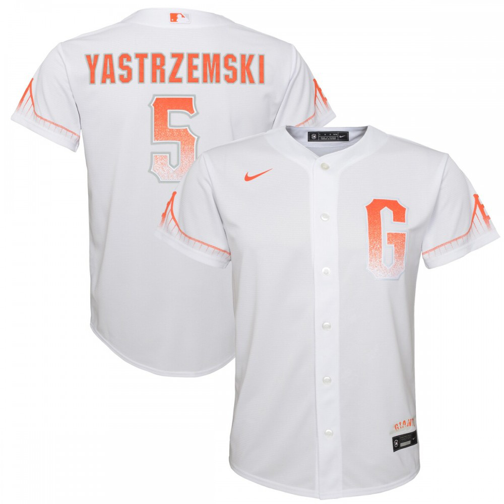 Mike Yastrzemski San Francisco Giants Youth City Connect Replica Player Jersey - White-Pro Kit Vault | Brand New 26/27 Sports Jerseys